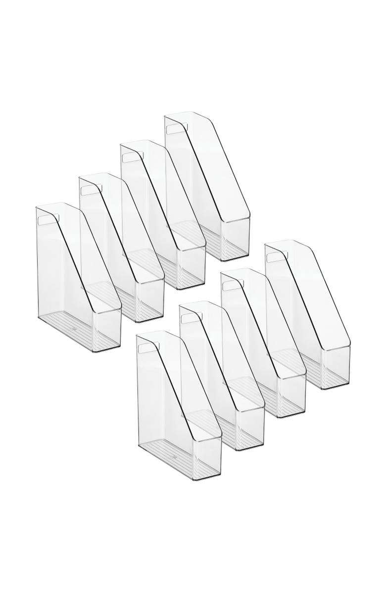 mDesign Plastic Slim File Folder Storage Organizer with Handle, 8 Pack, Main, color,