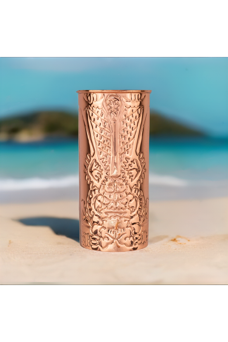 The Legends of Hawaii Copper Tiki Mug ~ Lona, Alternate, color, Lona