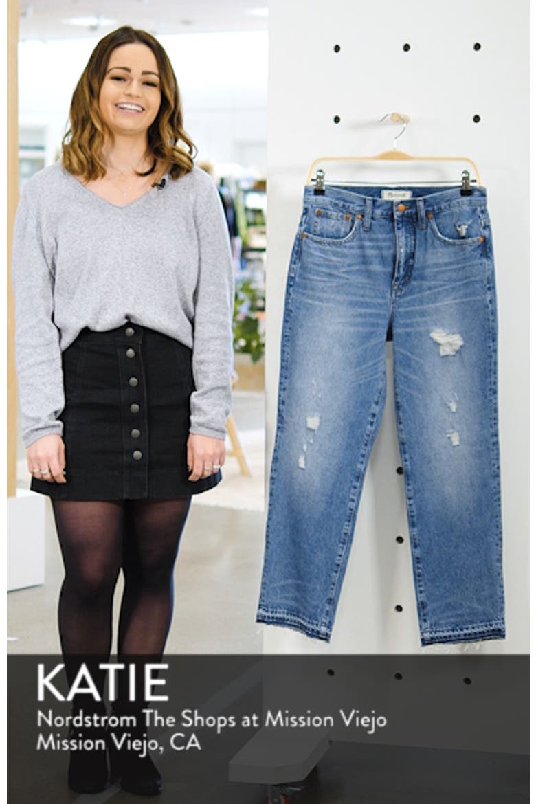 Classic Distressed Straight Leg Jeans video