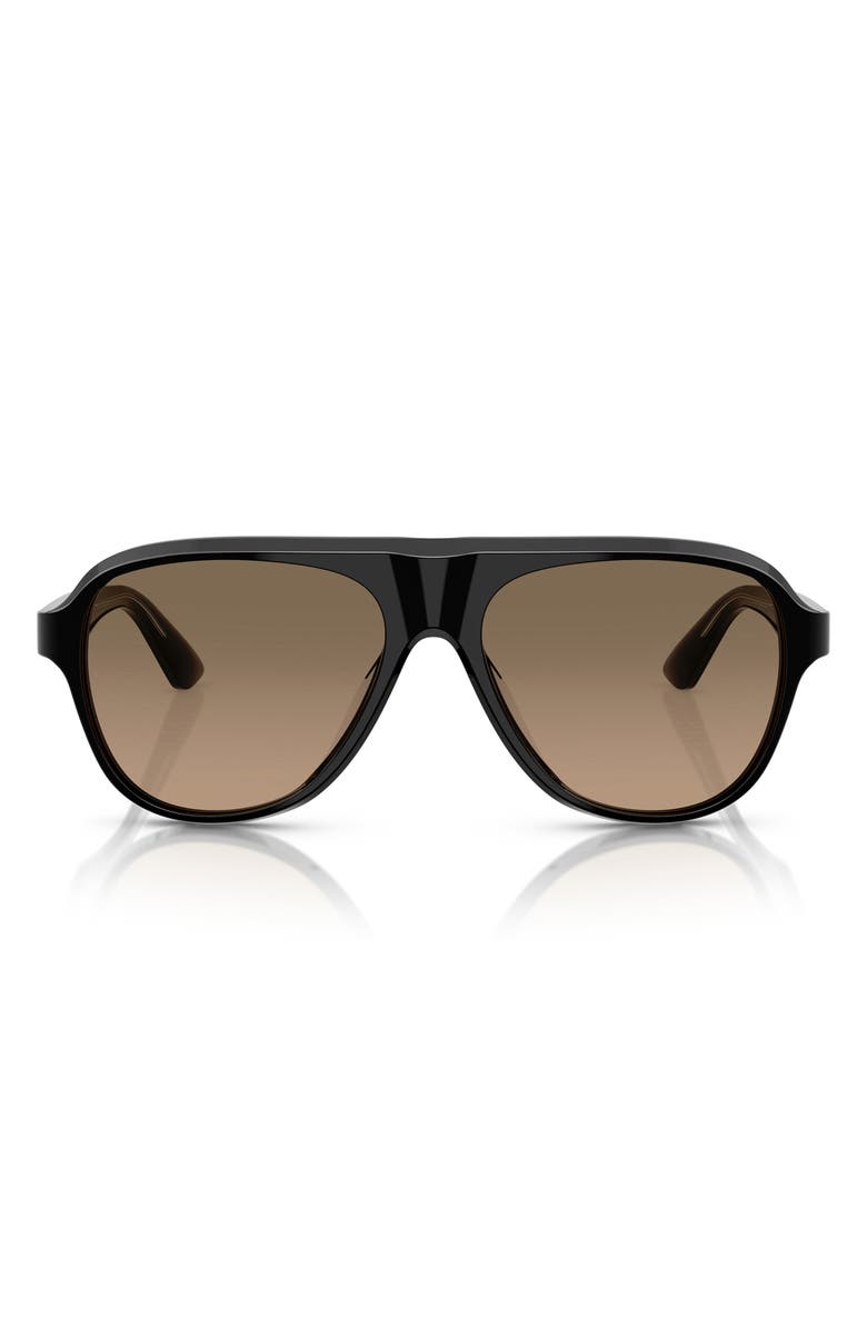 Oliver Peoples 57mm Paul Newman Polarized Shield Sunglasses, Main, color, 