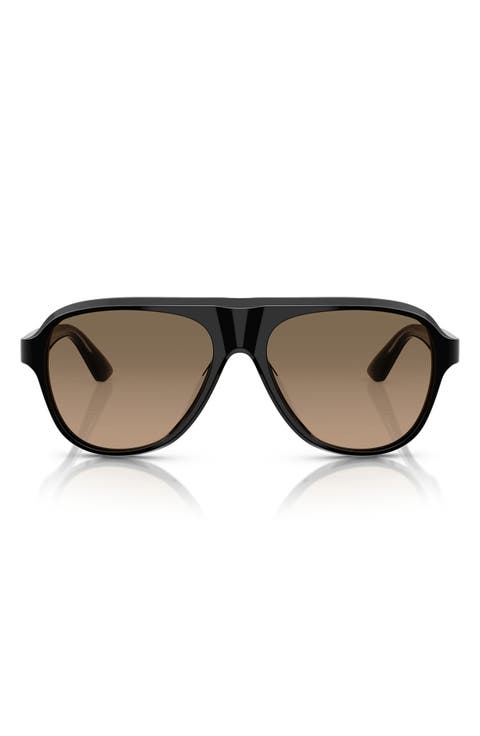 57mm Paul Newman Polarized Shield Sunglasses