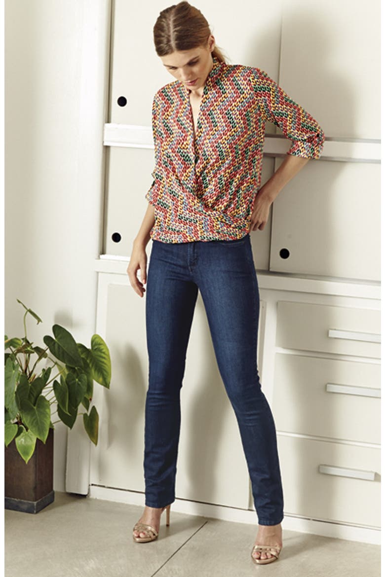 'Samantha' Stretch Slim Straight Leg Jeans, Alternate, color, NEWBURGH WASH