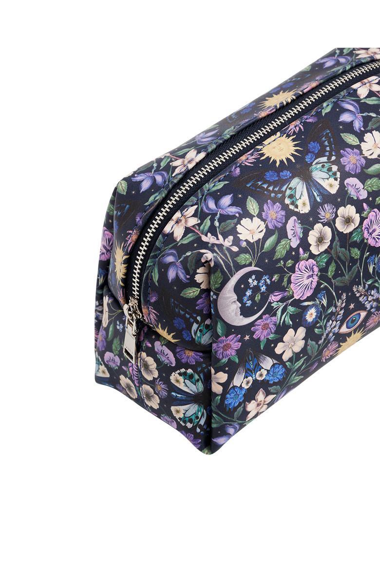 Selene Print Cosmetic Pouch, Alternate, color, Navy
