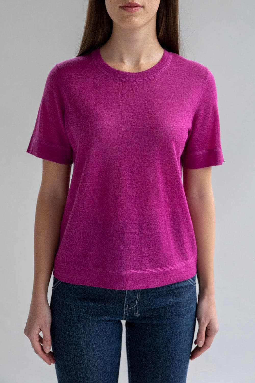 Crew Neck Sweater Tee - image 5