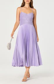 ASTR the Label Shionagh Pleated A-Line Dress