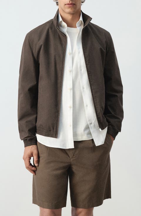 Straight Cotton Blend Jacket