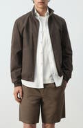 MANGO Straight Cotton Blend Jacket