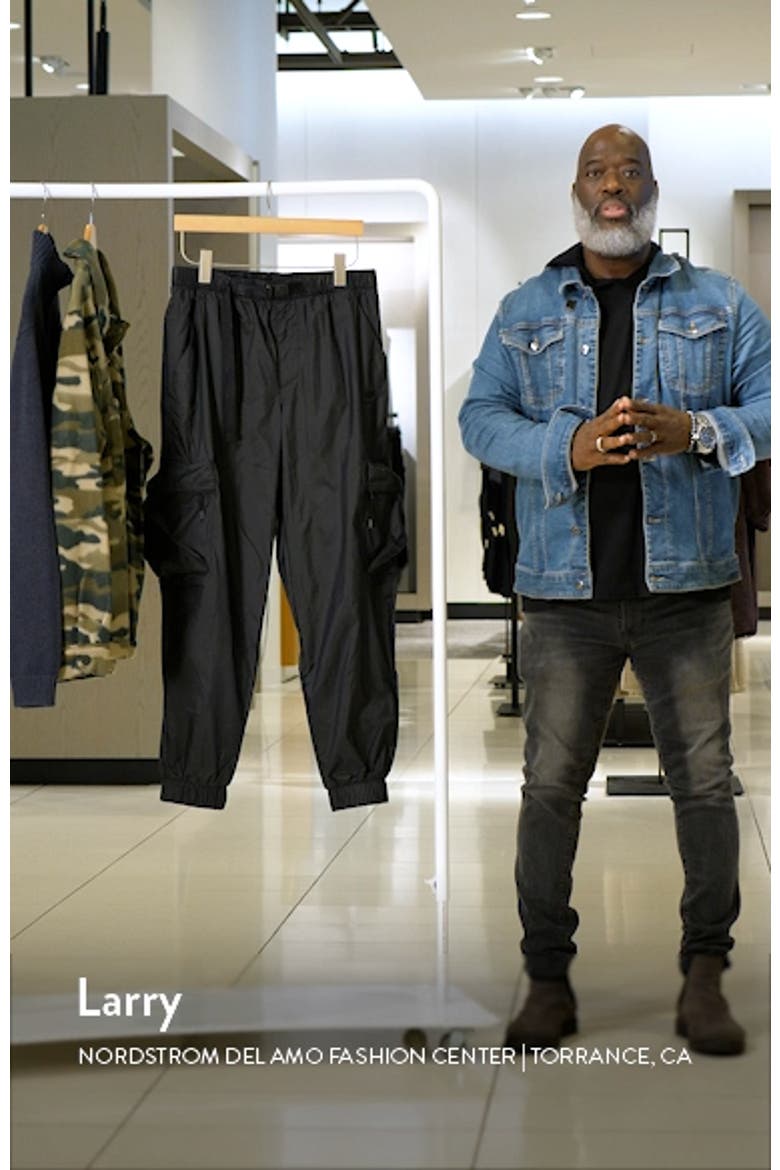 Lined Woven Cargo Joggers video