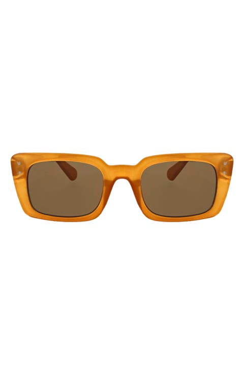 Retro 52mm Rectangle Sunglasses