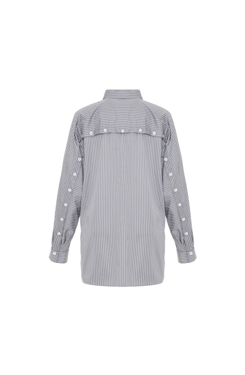 THEO The Label Echo Back Buttom Dolman Shirt, Alternate, color, 