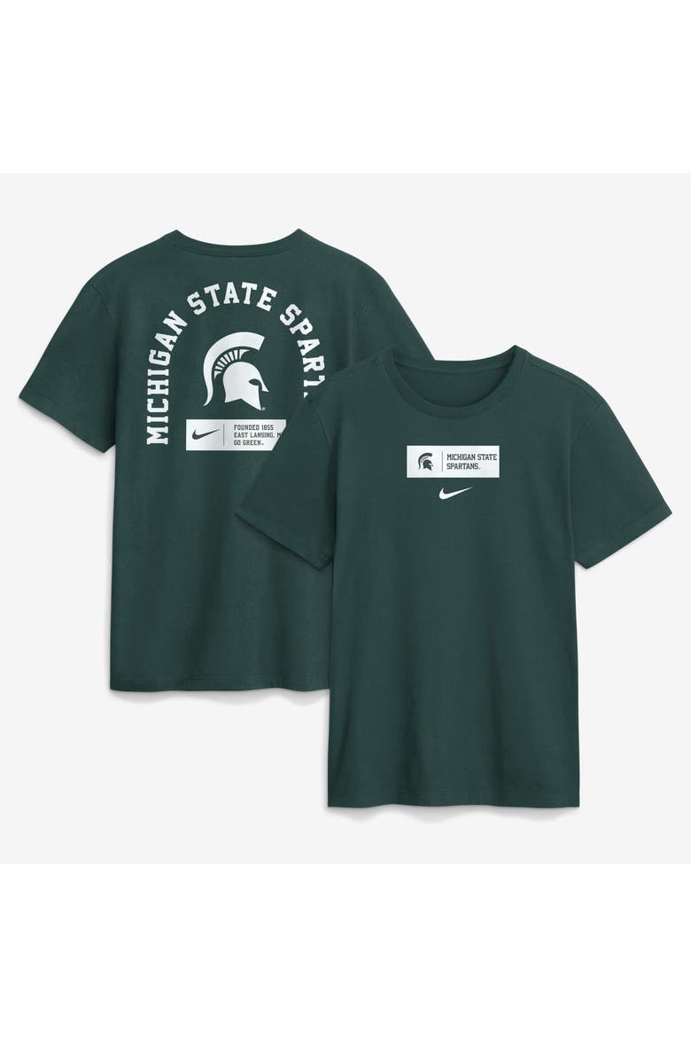 Men's Nike Green Michigan State Spartans Primetime Crew T-Shirt, Main, color, Green