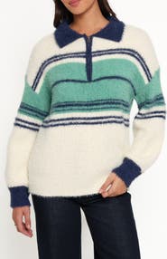 Petal & Pup Vickie Quarter Zip Sweater