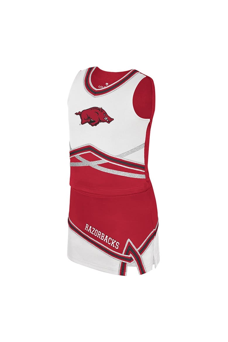 Girls Youth Colosseum Cardinal Arkansas Razorbacks Lollipop Park Cheer Two-Piece Set, Alternate, color, Cardinal