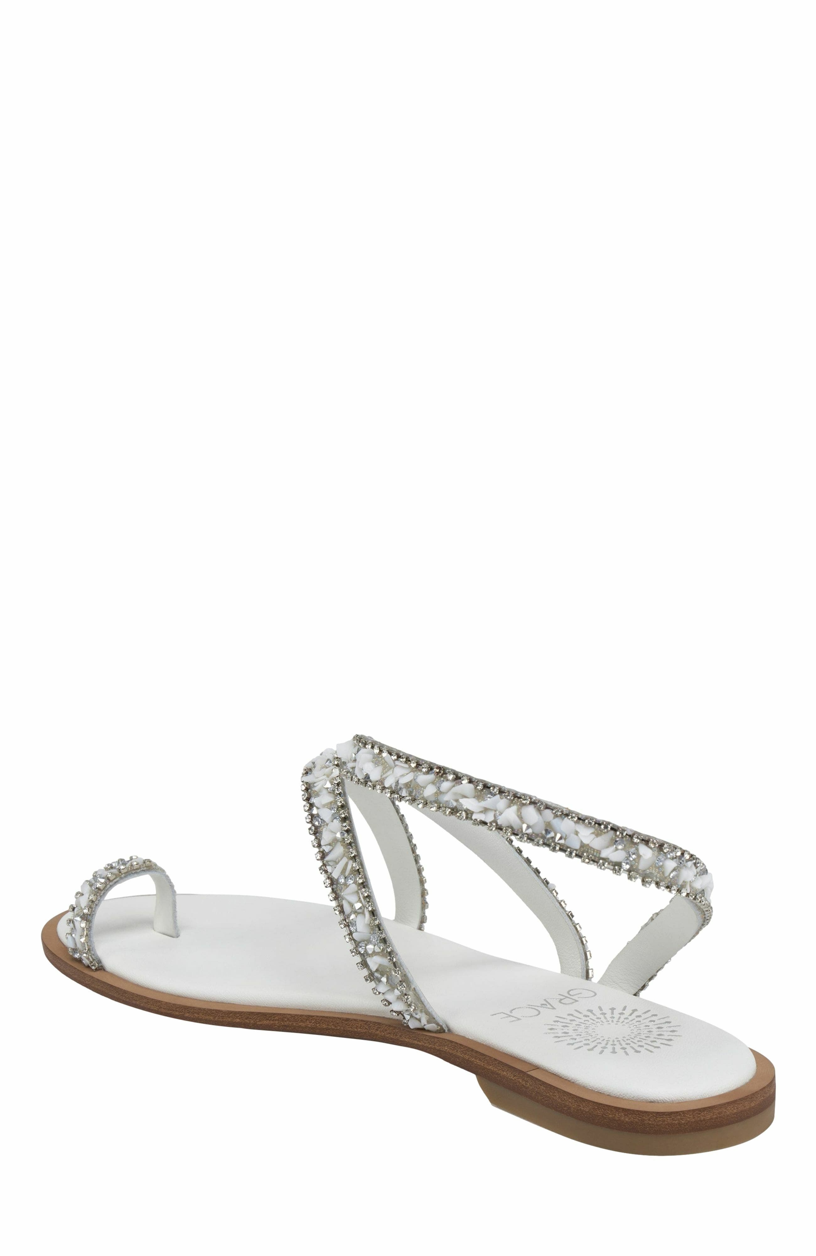 Grace Footwear Positano Sandal, Alternate, color, White