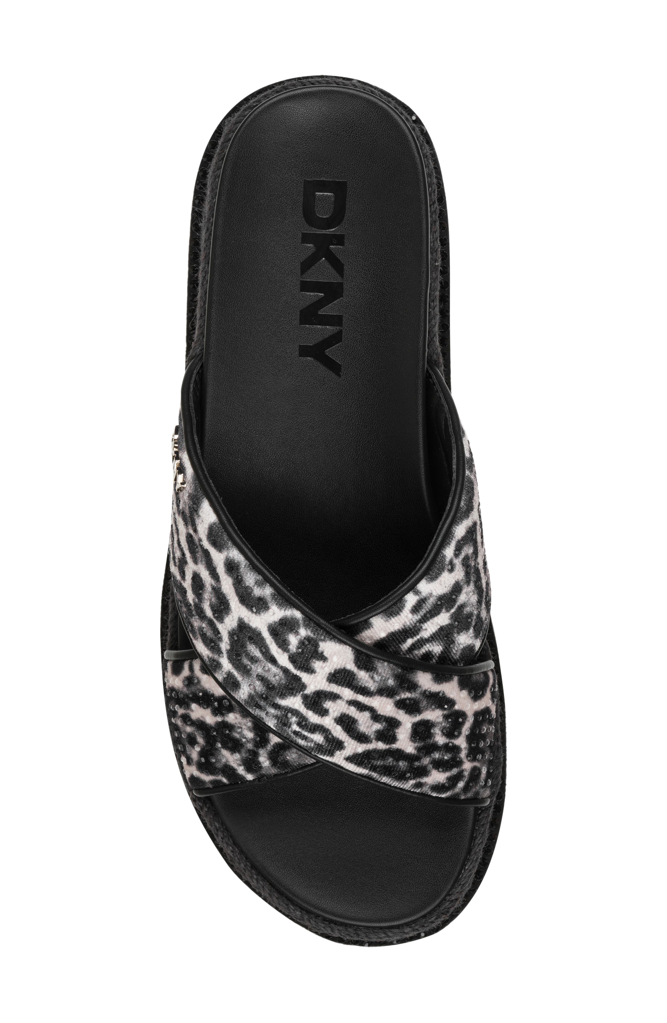 DKNY Berris Cross Band Slide Sandal, Alternate, color, 