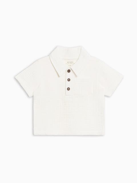 Organic Ezra Muslin Henley (Baby)