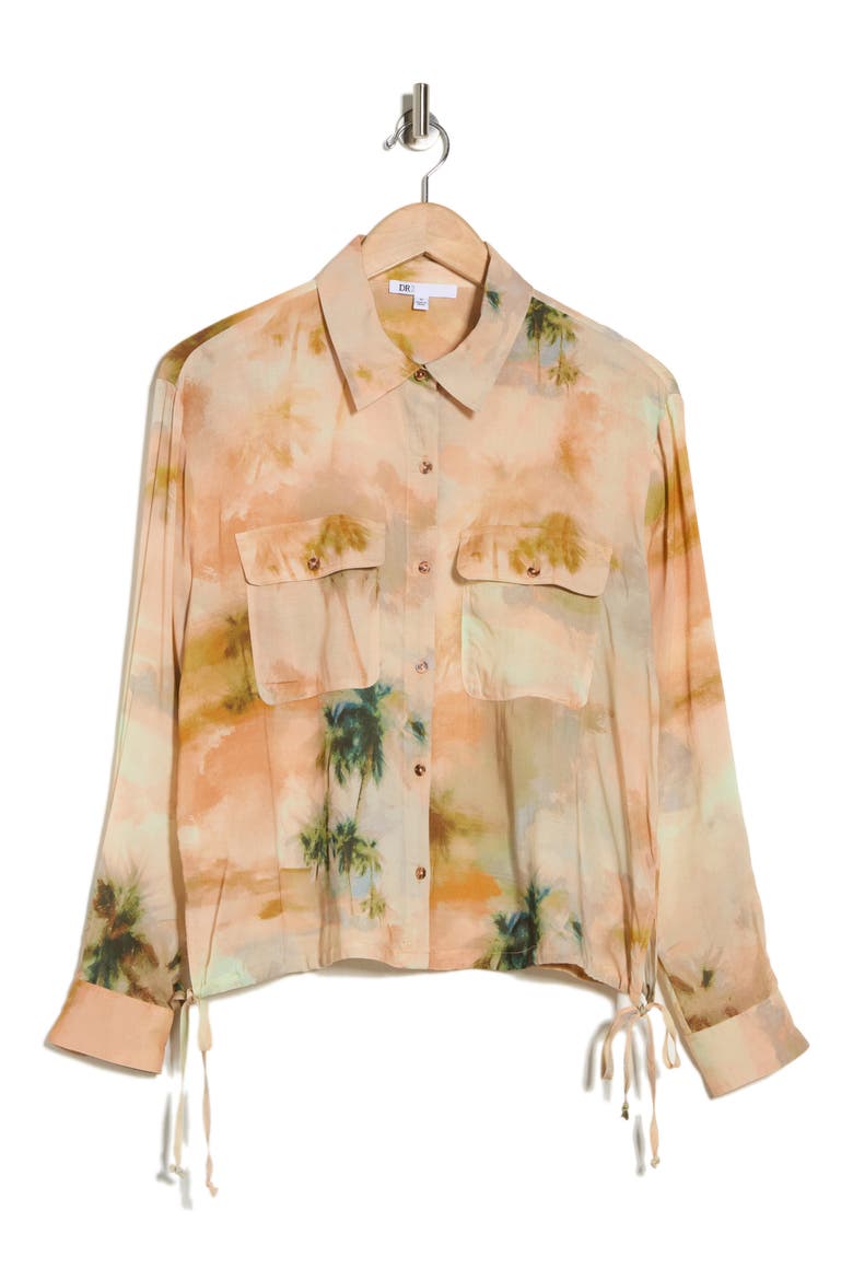 Button-Up Shirt, Alternate, color, Q781 TERRACOTTA