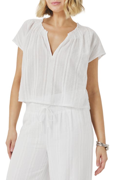 Meadow Stripe Cotton Crop Top