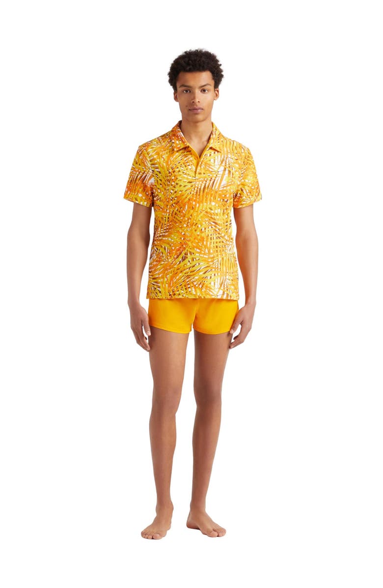 Vilebrequin Men's Palm Leaves Printed Terry Polo, Main, color, Mangue