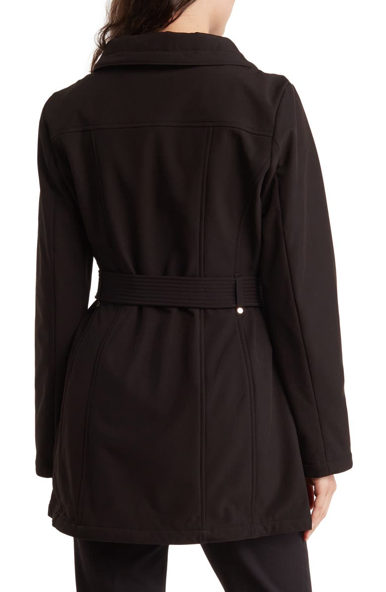 Michael Kors Water Resistant Belted Softshell Jacket, Alternate, color, 