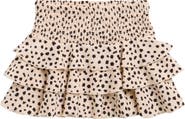 Shade Critters Kids' Dalmatian Leopard Smocked UPF 50+ Cover-Up Skirt