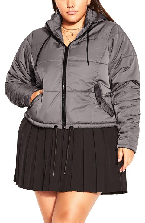 Kate Hooded Puffer Jacket (Plus)