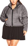 City Chic Kate Hooded Puffer Jacket