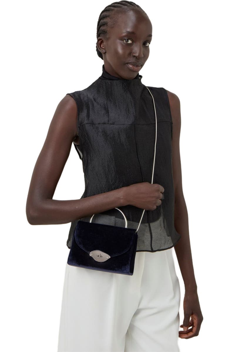 Mulberry Small Lana Velvet Top Handle, Alternate, color,