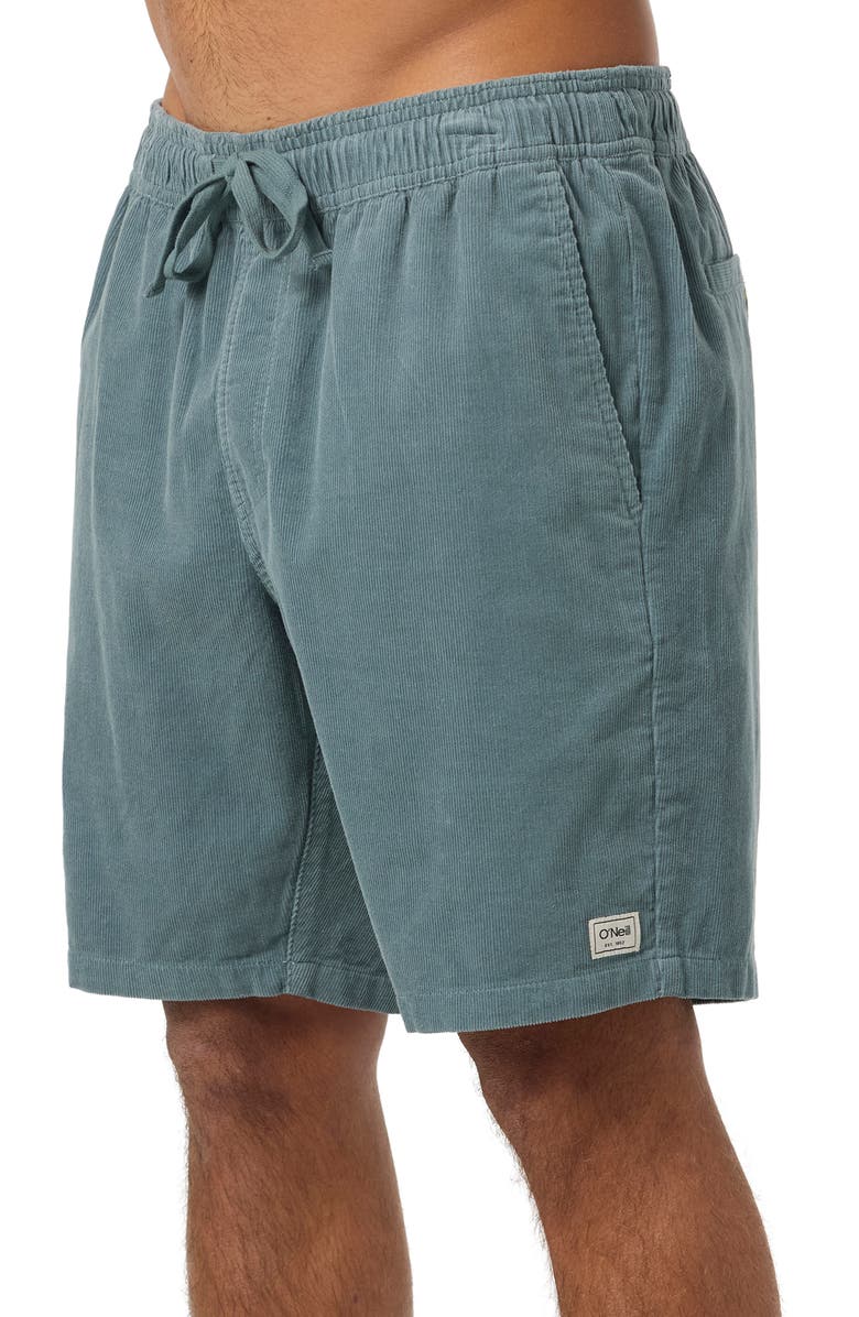 O
Neill Stretch Corduroy Drawstring Shorts, Alternate, color, Stormy Sea