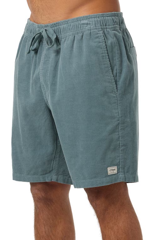 O'neill Stretch Corduroy Drawstring Shorts In Blue
