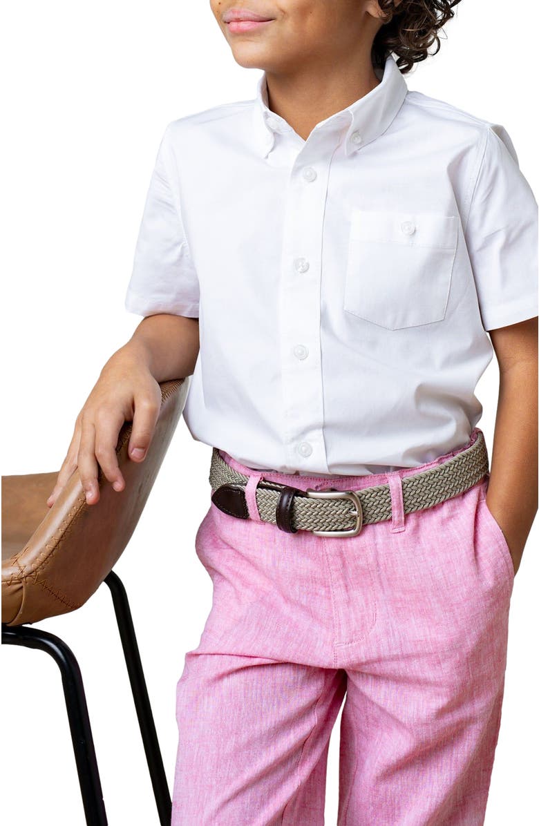 Hope & Henry Boys' Linen Suit Pant, Toddler, Alternate, color, Rose Linen