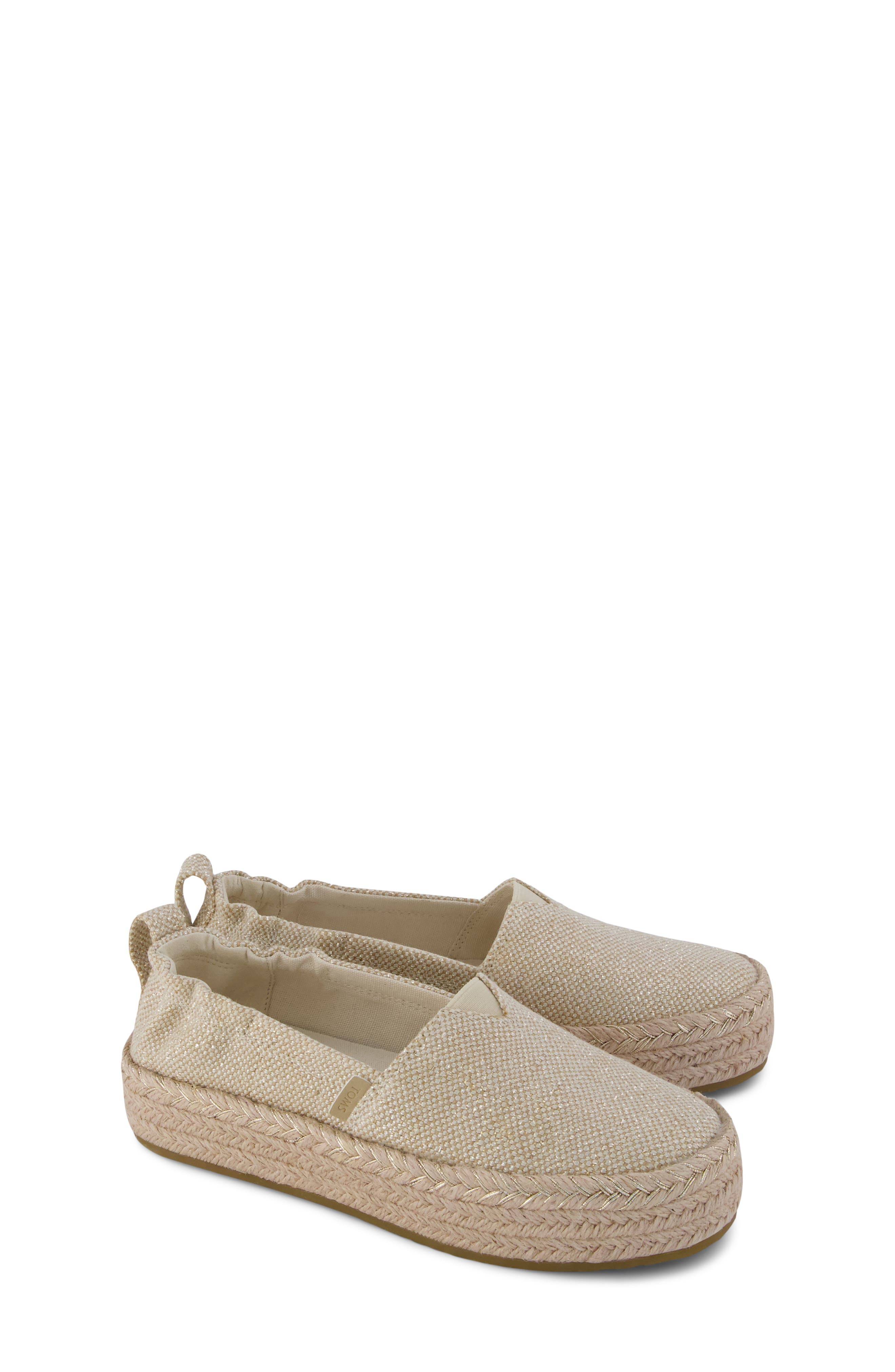 TOMS Kids' Valencia Platform Espadrille, Alternate, color, 
