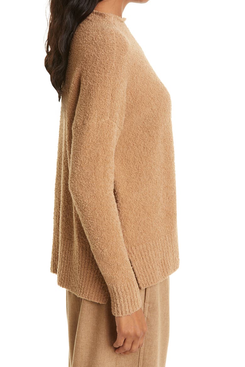 Funnel Neck Sweater, Alternate, color, HONEY