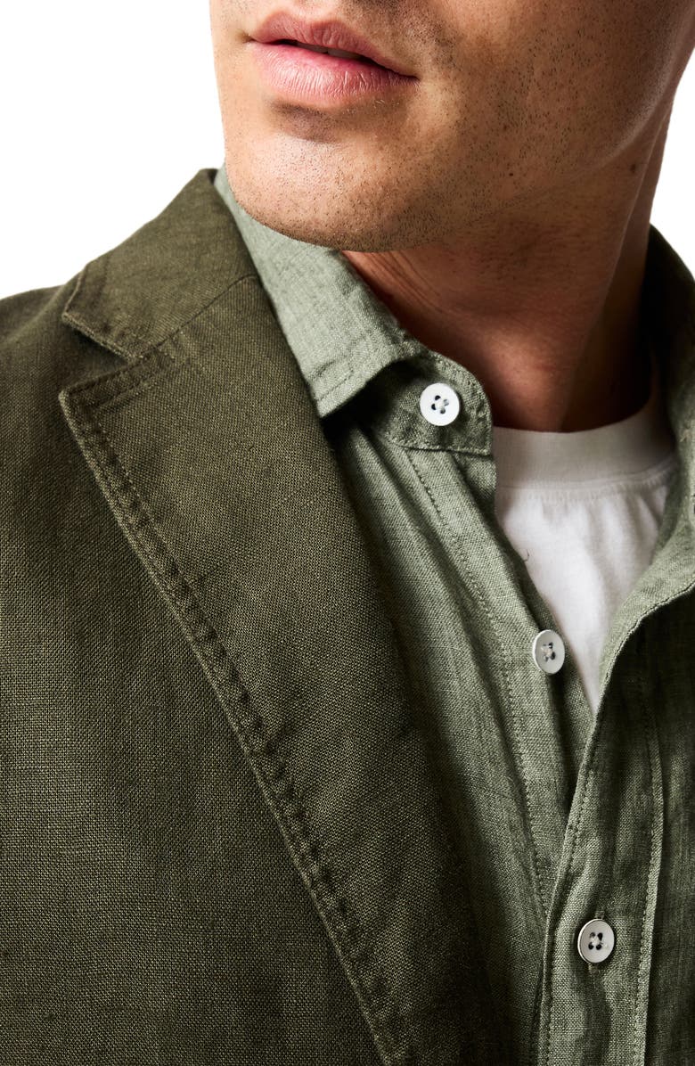 Rodd & Gunn Resort Linen Jacket, Alternate, color, Dark Olive