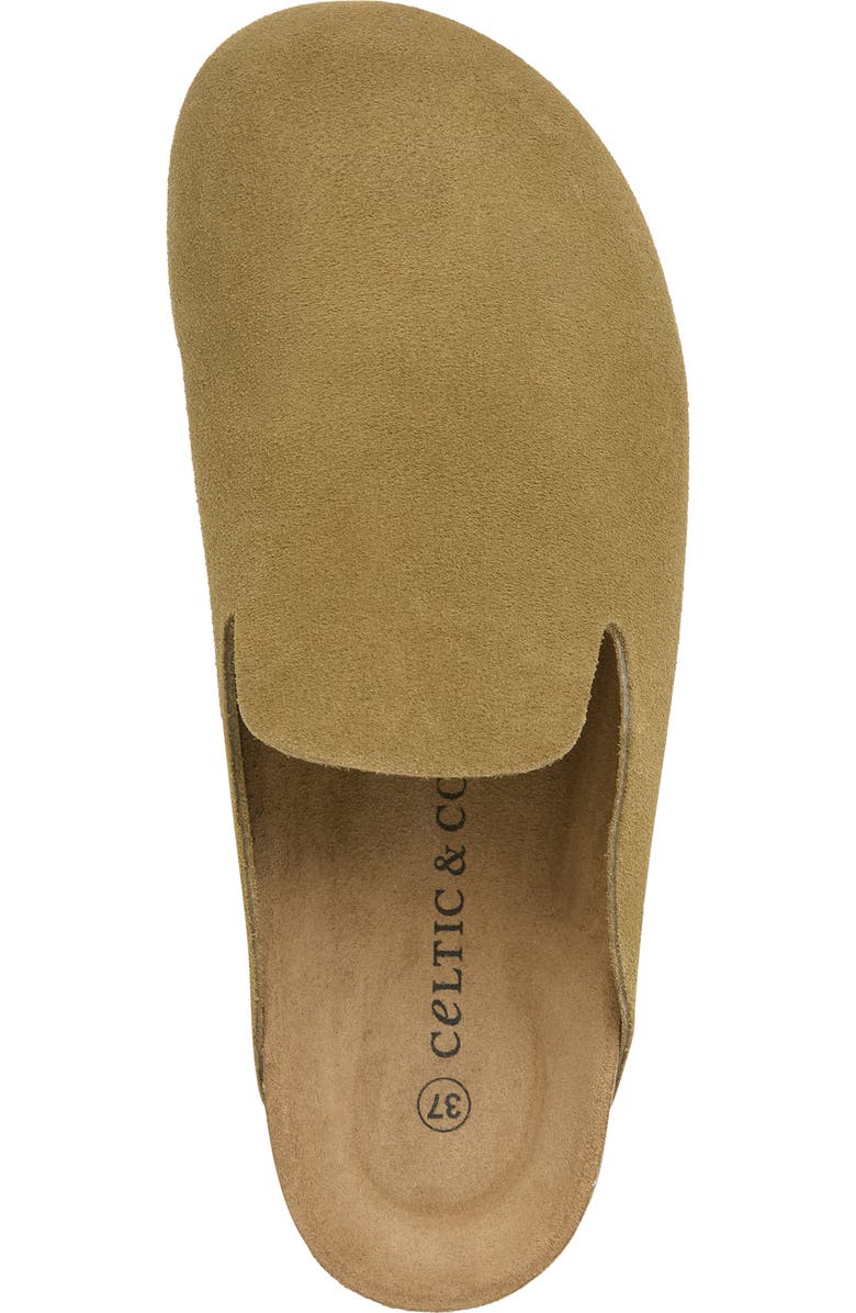 Celtic & Co. Contoured Slip-On Clog Mule Sandals, Alternate, color, Khaki