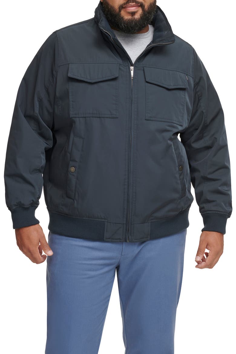 Cargo Bomber Jacket, Main, color, NAVY