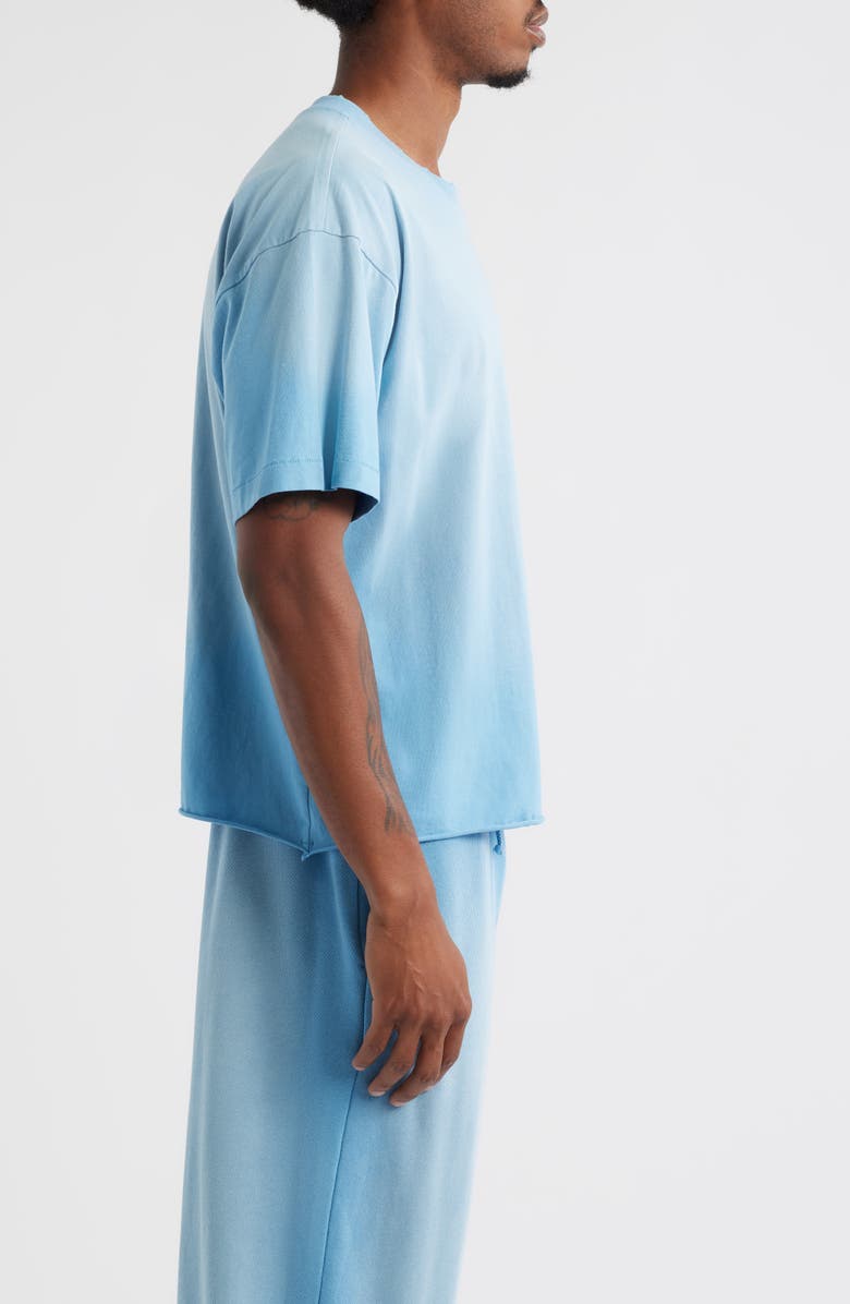 Elwood Core Oversize Crop Cotton T-Shirt, Alternate, color, Sun Faded Baby Blue