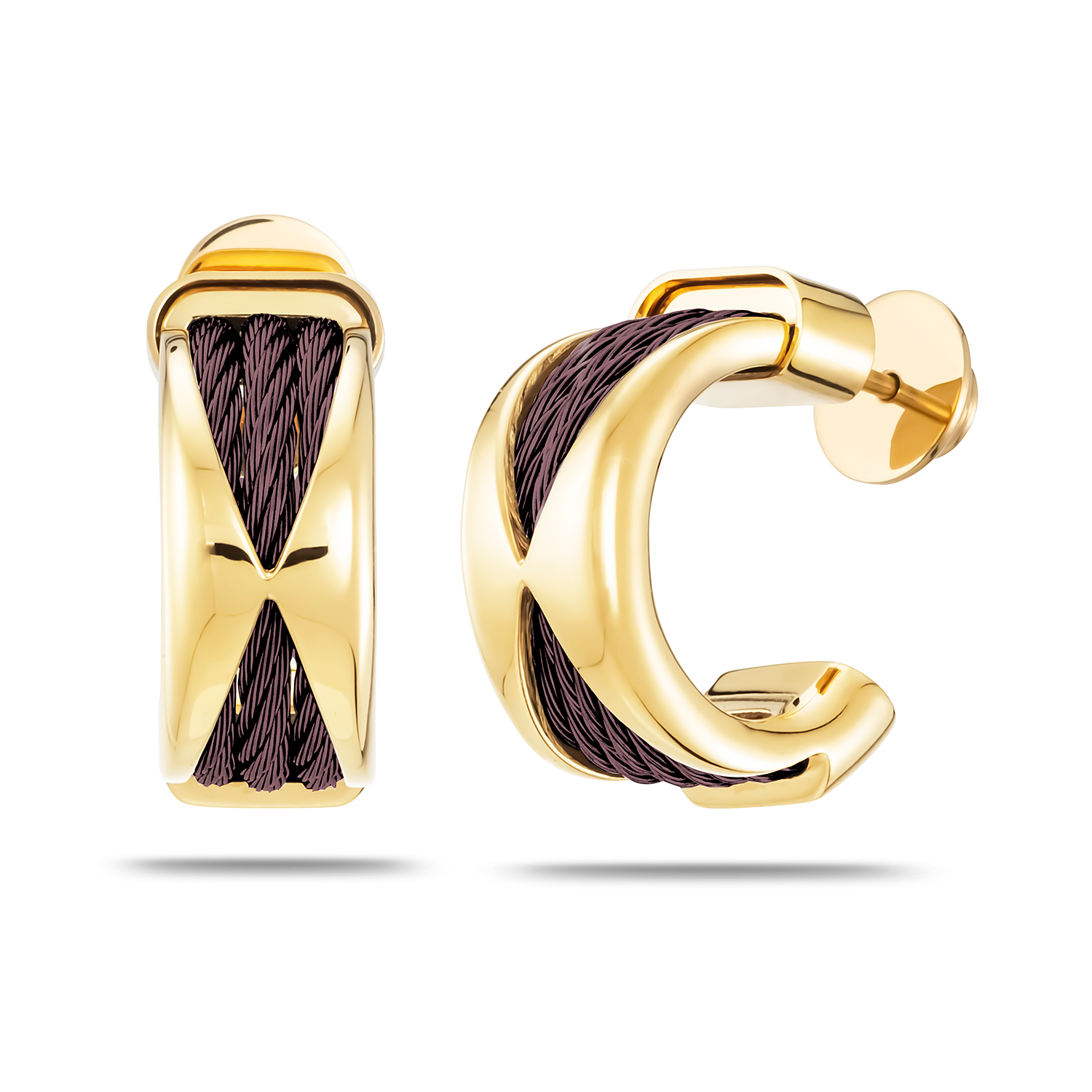 Yellow gold PVD with Purple