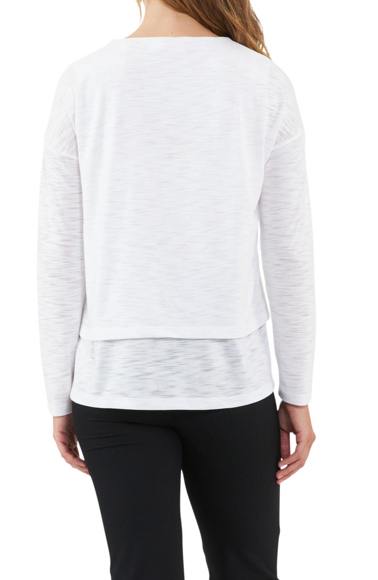 Ripe Maternity Jazmin Long Sleeve Maternity/Nursing Top, Alternate, color, White
