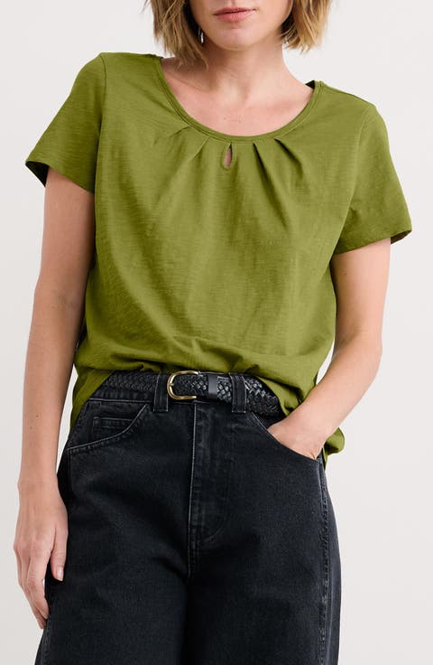 Appletree Keyhole Organic Cotton T-Shirt