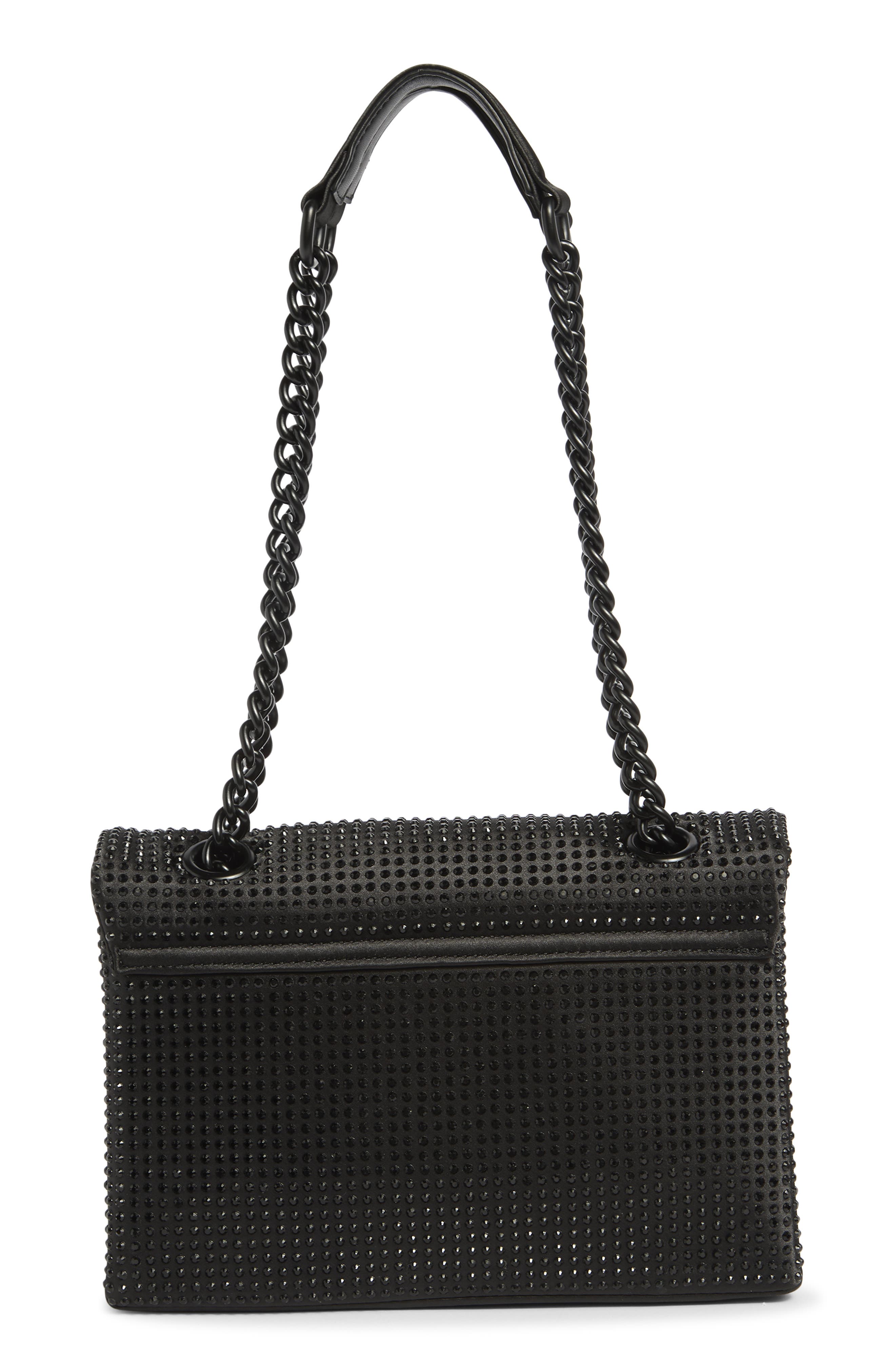 Kurt Geiger London Rhinestone Brixton Shoulder Bag, Alternate, color, Black