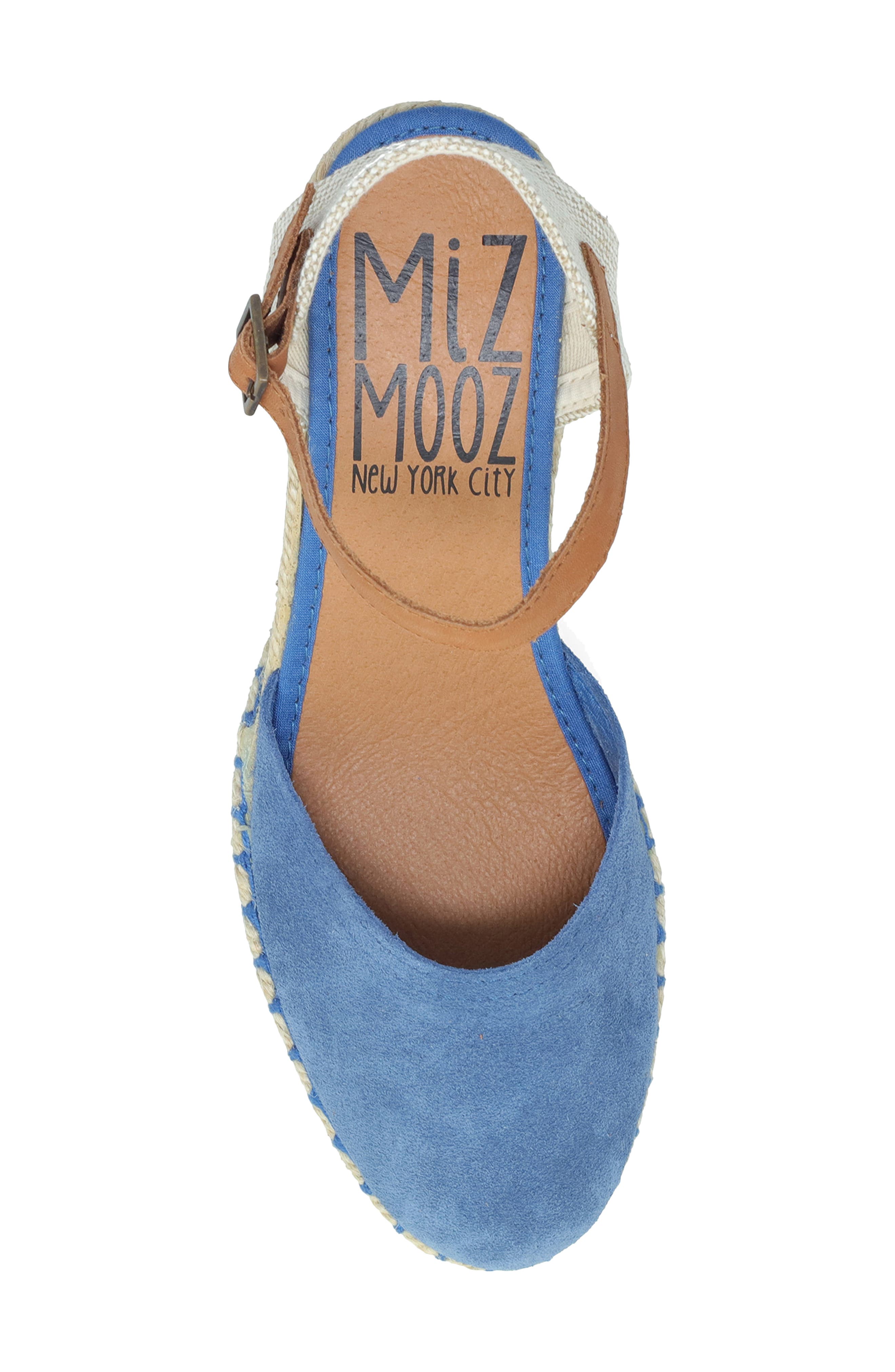 Miz Mooz Malena Espadrille Wedge, Alternate, color, Ocean