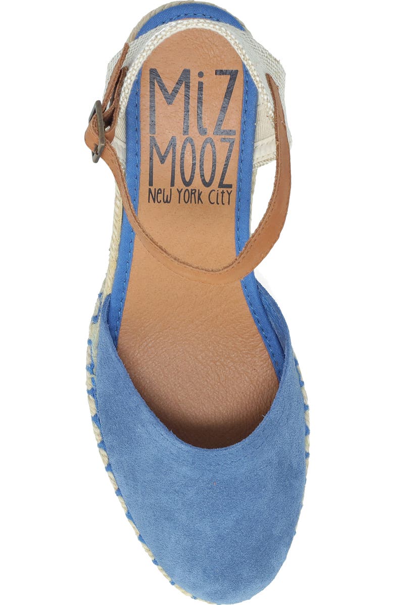 Miz Mooz Malena Espadrille Wedge, Alternate, color, Ocean
