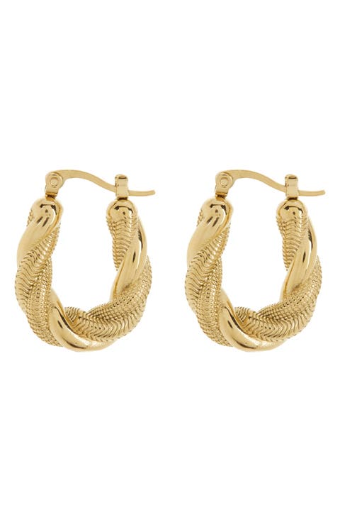 Twist Hoop Earrings