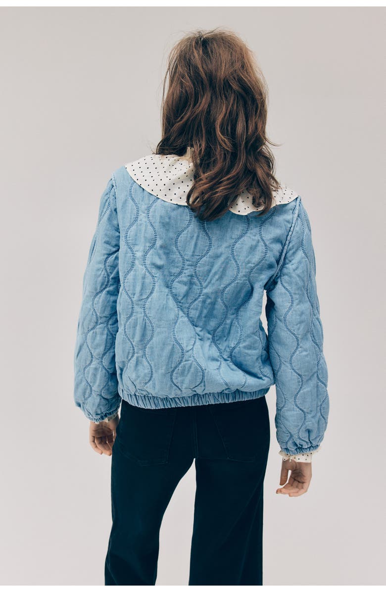 H&M Quilted Denim Jacket, Alternate, color, 