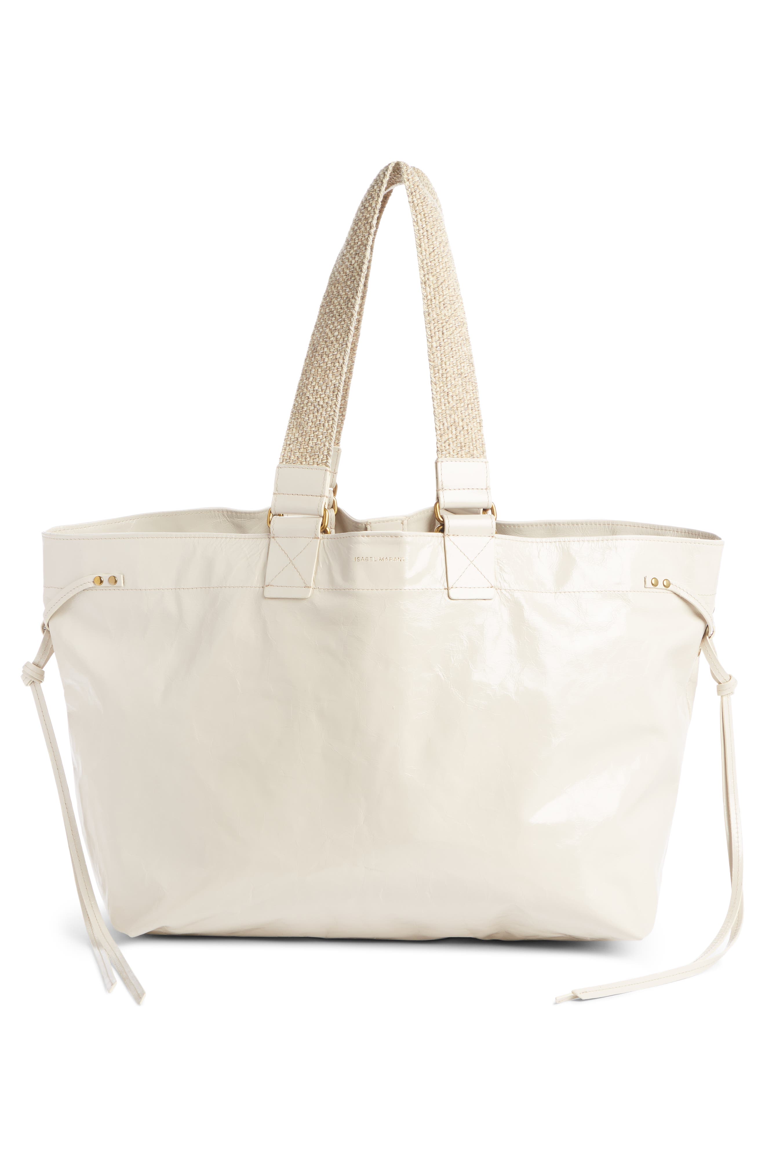 Isabel Marant New Wardy Leather Tote, Alternate, color, 