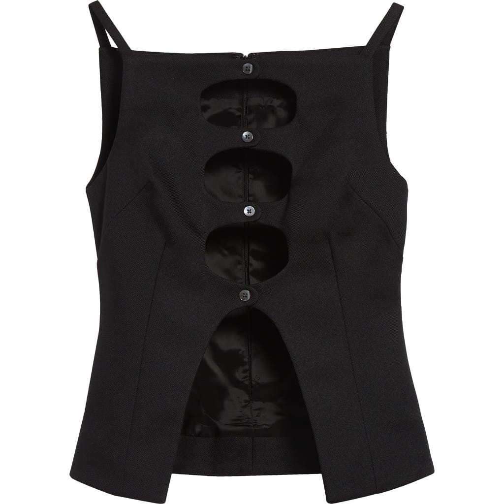 Sandy Liang Saguaro Top In Black