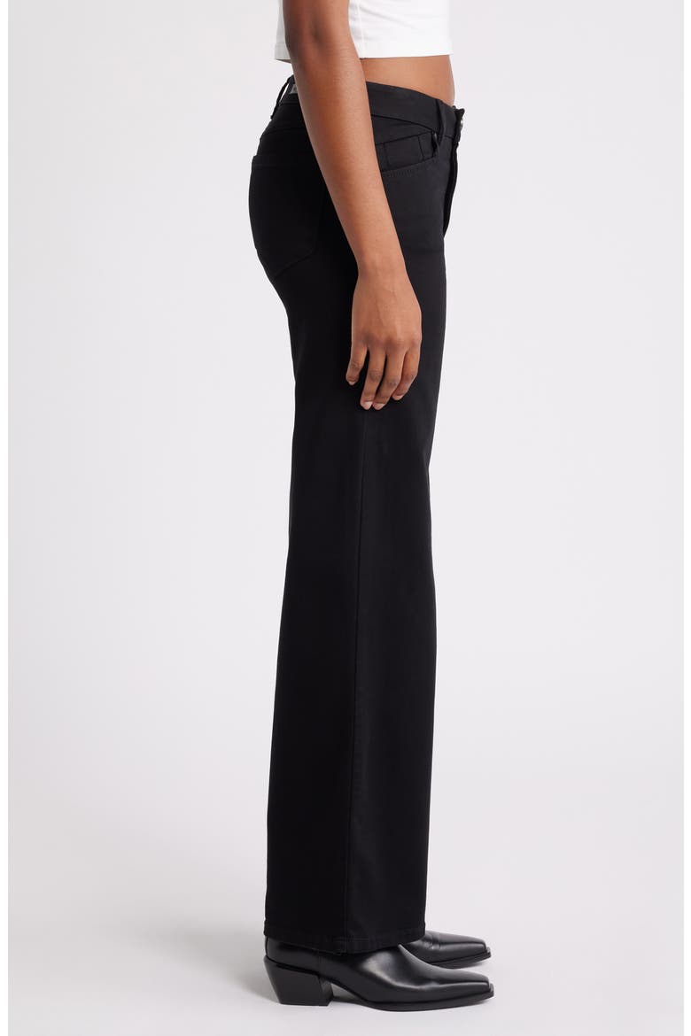 Better Butter High Waist Wide Leg Jeans, Alternate, color, BLACK