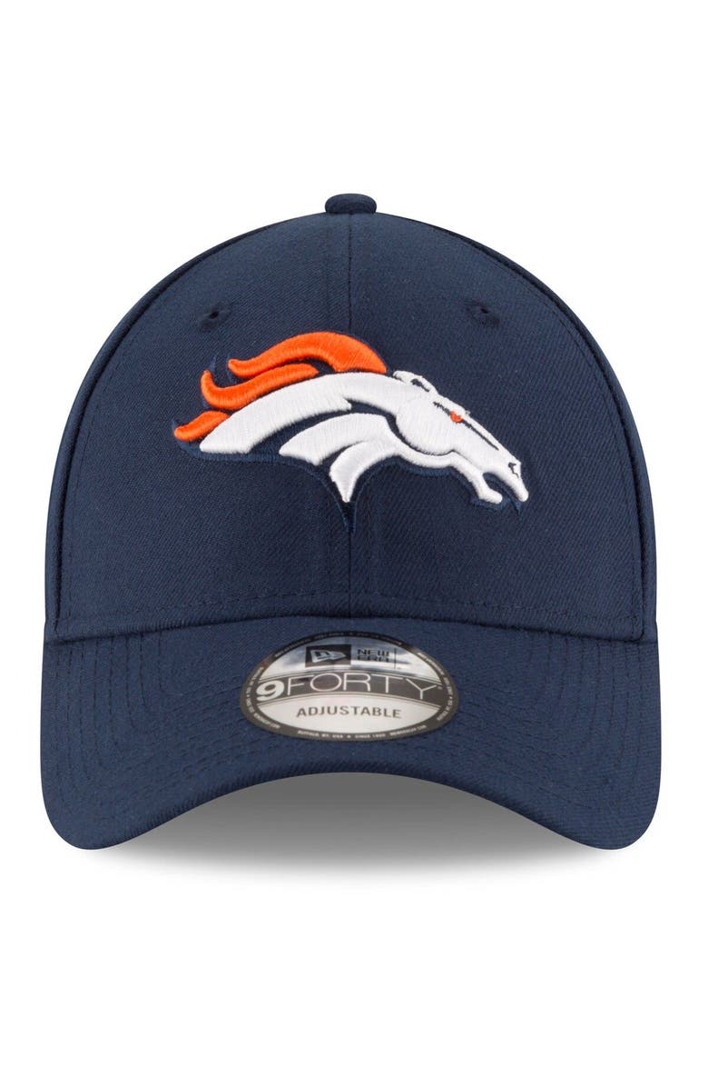 New Era Men's New Era Navy Denver Broncos The League 9FORTY Adjustable Hat, Alternate, color, 