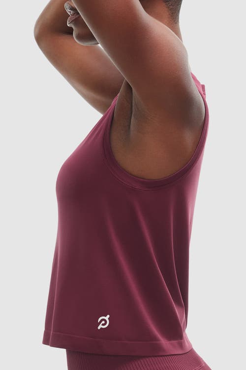 Peloton Seamless Muscle Tank In Red Grape